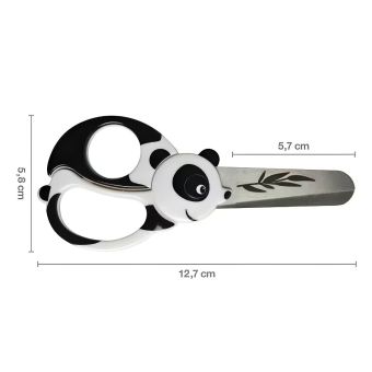 Dětské nůžky FISKARS 1004613, PANDA, bílé 12,7cm