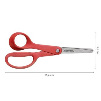 Dětské nůžky FISKARS 1005169, červené, pro leváky 13,4cm