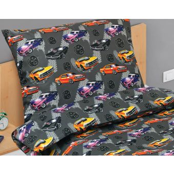 Dětské povlečení CADILLAC ŠEDÁ, bavlna hladká, 140x200cm + 70x90cm 