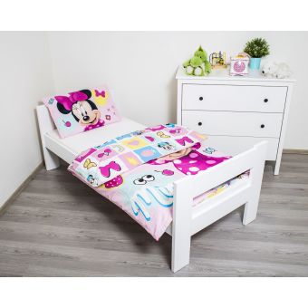 Dětské povlečení do postýlky MINNIE SWEET BABY, růžová, bavlna hladká, 100x135cm + 40x60cm