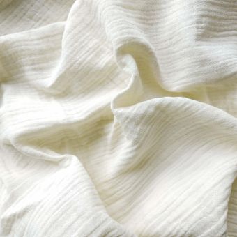 Dětské povlečení do postýlky Prem MUŠELÍN PREMIUM KRÉMOVÉ, jednobarevné, mušelín, 100x135cm + 40x60cm