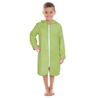 Župan FROTÉ NA ZIP 8753/052 zelený, bavlněné froté, dětský (více velikostí)