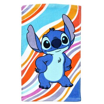 Dětský froté ručník LILO A STITCH MALÝ ROŠŤÁK, modrý, 30x50cm