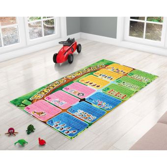 Dětský koberec, běhoun kusový 3D NÁSOBILKA, 80x150cm