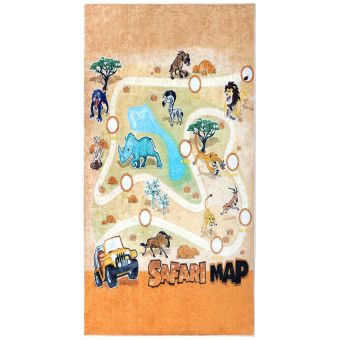 Dětský koberec, běhoun kusový 3D SAFARI, 80x150cm