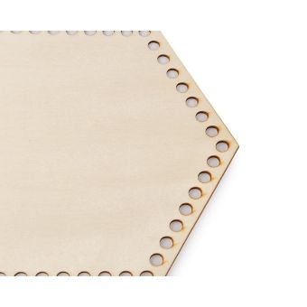 Dno na pletení / výrobu košíků 880001 dřevěné, přírodní světlá, Ø 20 cm