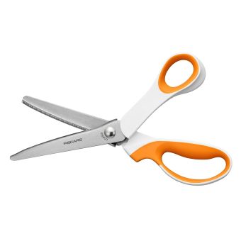 Entlovací nůžky FISKARS PREMIER zoubkované, s ergonomickou rukojetí, délka 24cm