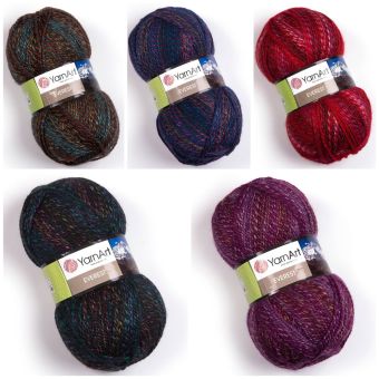 Pletací příze YarnArt EVEREST duhová, tón v tónu, melírovaná, 200g/320m