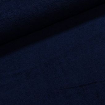 Froté oboustranné 6100/126 UNI jednobarevná tmavě modrá, š.160cm (látka v metráži)