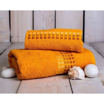 Froté ručník DARWIN, okrová, 50x100cm