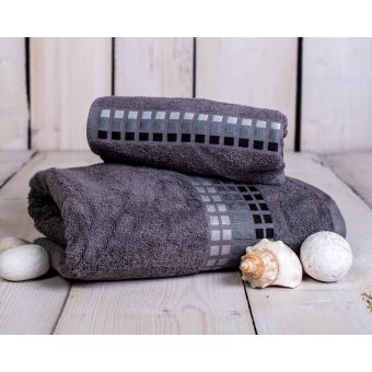 Froté ručník DARWIN, tmavě šedá, 50x100cm