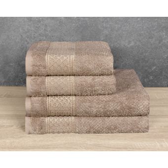 Ručník EGYPT NEFRIT s egyptské bavlny, tmavě béžový, 50x100cm
