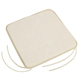 Hladký sedák LADA 34/003, UNI SMETANOVÝ, čtverec 40x40cm