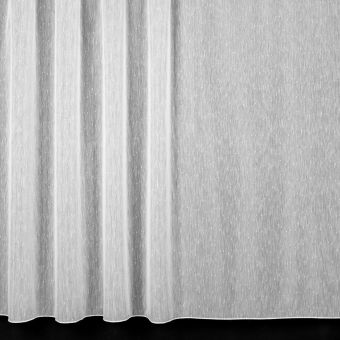Kusová záclona voálová LYRA BD22395, nopky, hrubší struktura, s řasicí páskou a olůvkem, jednobarevná bílá, (více rozměrů)