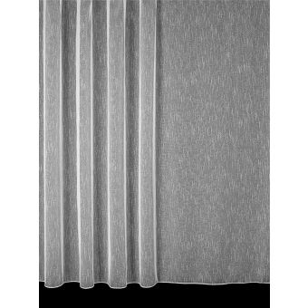 Kusová záclona žakarová VEGA 5116, nopky / pršíčko, s řasicí páskou a olůvkem, jednobarevná bílá, (více rozměrů)