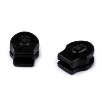 Jezdec ke spirálovému zipu POL 3 mm, 090690 černý, plastový, bez aretace / bez táhla