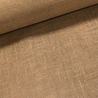Juta technická (pytlovina), gramáž 211 g/m2, jednobarevná přírodní režná, š.130cm, role 30 metrů