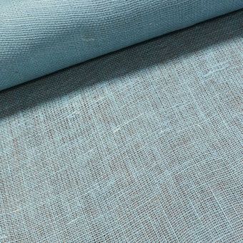 Juta technická (pytlovina), gramáž 211 g/m2, jednobarevná světle modrá, š.130cm (látka v metráži)