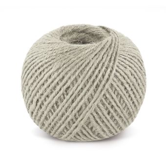 Jutový motouz, špagát PŘÍRODNÍ, BĚLENÝ 2524/015, 200g, průměr 1,75mm, návin 130m