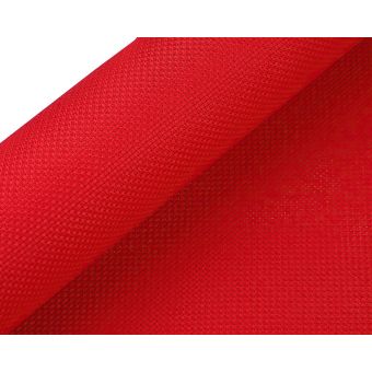 Vyšívací látka KANAVA 5 jednobarevná červená 380634/5, š.50cm (látka v metráži)