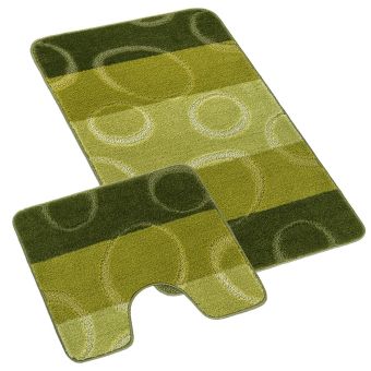 Koupelnová předložka BANY, ELIPSY ZELENÉ (více rozměrů)