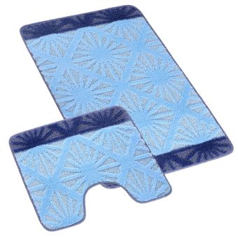 Koupelnová předložka BANY, PAPRSKY MODRÉ (více rozměrů)