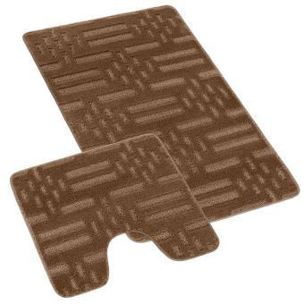 Koupelnová předložka BANY, UNI ČÁRKY HNĚDÉ (více rozměrů)