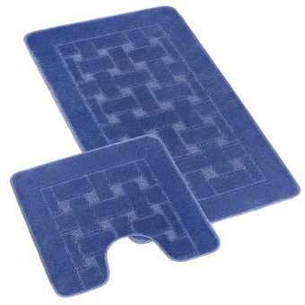 Koupelnová předložka BANY, UNI OBDÉLNÍKY MODRÉ (více rozměrů)