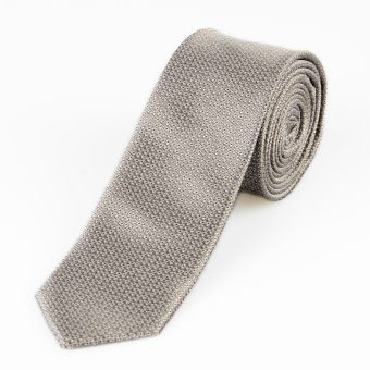 Kravata pánská AMJ úzká ornament KI0865, béžová