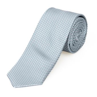 Kravata pánská AMJ úzká vzorovaná KI0903, světle šedá