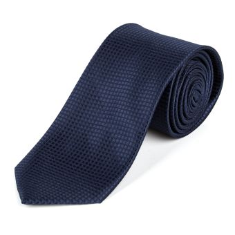 Kravata pánská AMJ vzorovaná KU1966, tmavě modrá