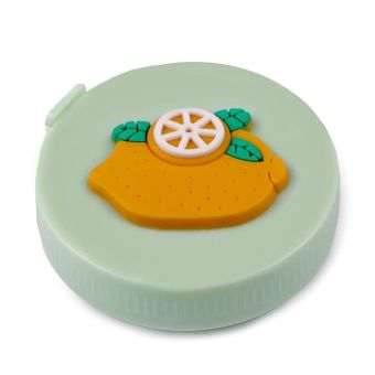 Krejčovský svinovací metr s 3D obrázkem 900256/10 mentolový - citron, oboustranný metry/palce/inches, plastový, délka 150cm/60inch