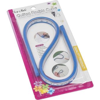 Křivítko vinylové / designérské pravítko, DF-060, modré, 60cm