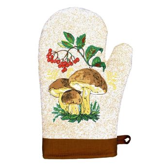 Kuchyňská chňapka HOUBY, hnědá, 28x18cm