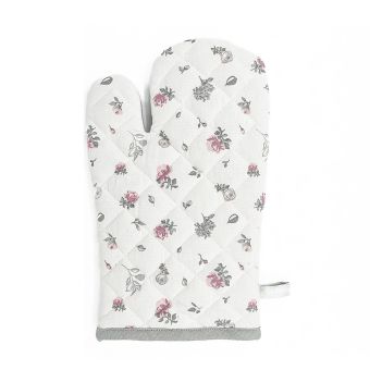 Kuchyňská chňapka KYTKY QK-129, růžovo-šedá, 28x18cm