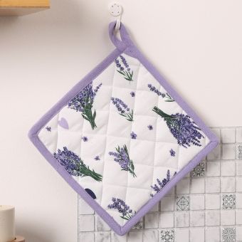 Kuchyňská podložka PROVANCE 3 QK-182, levandule, fialová 20x20cm