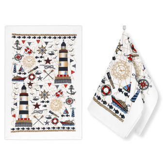 Kuchyňská utěrka froté 205 MOŘE, béžová 1 kus, 40x60cm