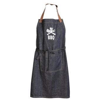 Kuchyňská zástěra JEANS BBQ, šedomodrá 70x90cm