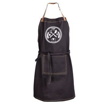 Kuchyňská zástěra JEANS MASTER CHEF, černá 70x80cm