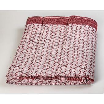 Kuchyňské utěrky EGYPTSKÁ BAVLNA 92, vínový žakarový vzor, 3 kusy, 50x70cm