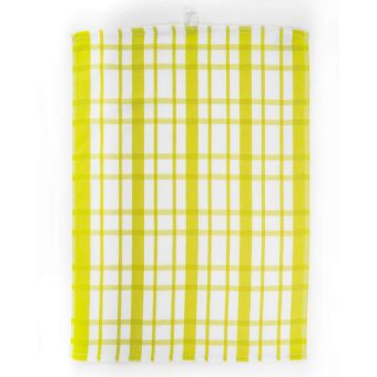 Kuchyňské utěrky EGYPTSKÁ BAVLNA U03, extra kvalita, zelené káro, 3 kusy, 50x70cm