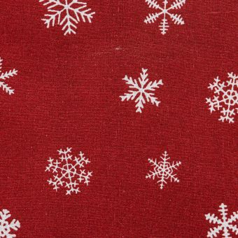 Kuchyňské utěrky vánoční QK-207B, tmavě červená vločka , 2 kusy, 40x60cm