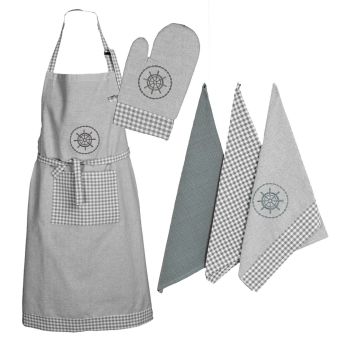 Kuchyňský set 2203 KRUH A KÁRO, šedá (více možností)