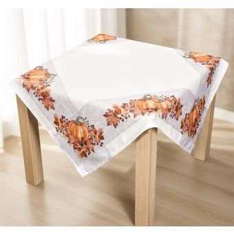 Kuchyňský ubrus CYH6063C, oranžové dýně, 85x85cm (čtverec) 