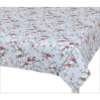 Kuchyňský ubrus DITA 402, KVÍTÍ NA ŠEDÉ, 120x160cm (obdélník) 