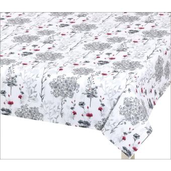 Kuchyňský ubrus DITA 405, ŠEDÉ VĚTVIČKY, 120x140cm (obdélník) 