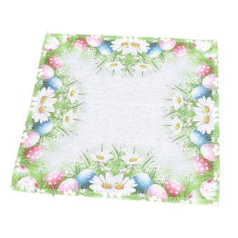 Kuchyňský ubrus / prostírání VELIKONOCE CYH6114 TISK, kraslice, zelená 35x35cm (čtverec) 