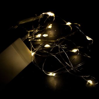 LED osvětlení na baterie / světelný řetěz 790417 2m/20LED/2xCR2032 bílá teplá