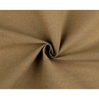 Lněné plátno 380774/61 jednobarevné hnědobéžové, š.150cm (látka v metráži)