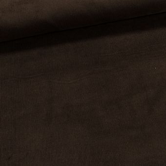 Manšestr bavlněný elastický MR1112-580, jednobarevný hnědý, š.150cm (látka v metráži)